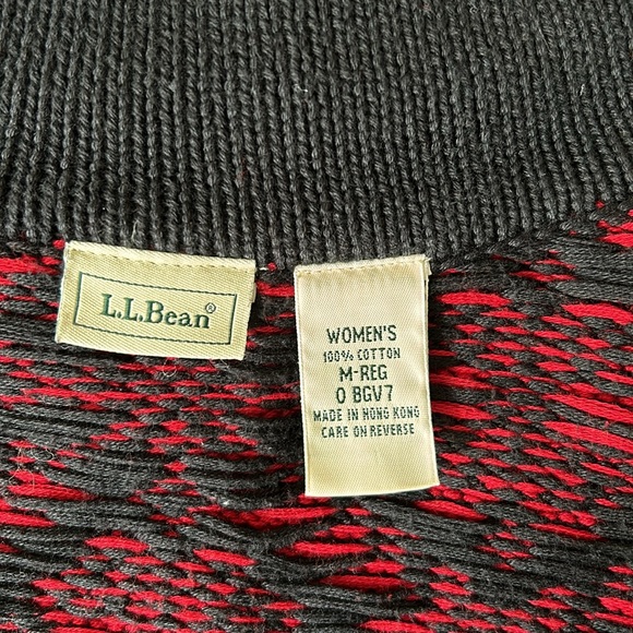L.L. Bean Cotton Cardigan Medium Excellent! - Picture 5 of 6